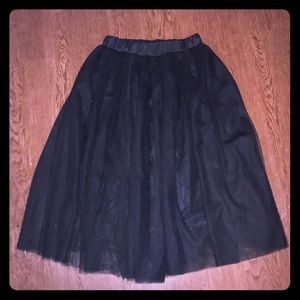 Long tulle skirt